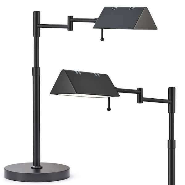 Merra MetroBeam 22 in. Matte Black Dimmable LED Swing Arm Task and