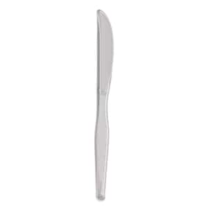 Clear Heavyweight Disposable Polystyrene Knives (1,000-Carton)