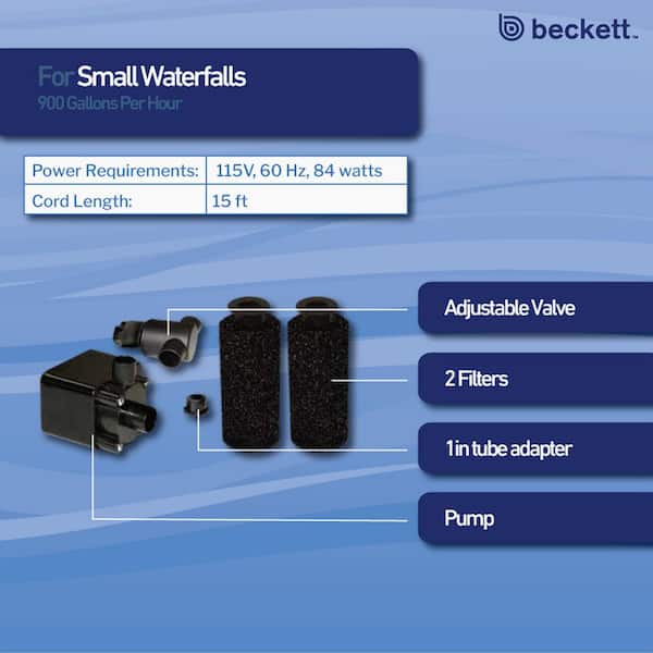 BECKETT - 800 GPH Waterfall Pump