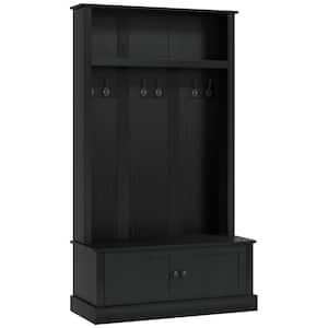 Black Shoe Cabinet and Top Shelf