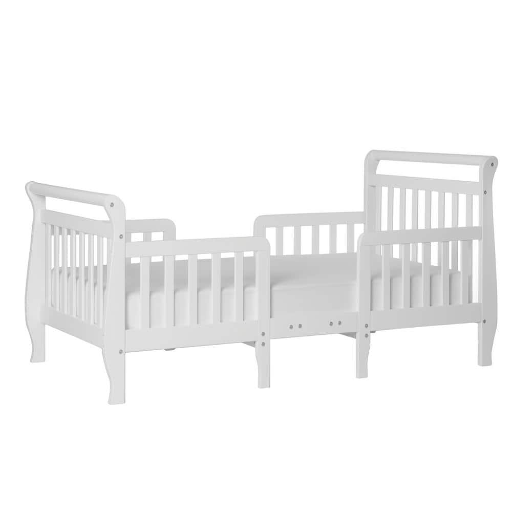 Dream On Me Emma White Toddler Sleigh Bed -  649-W