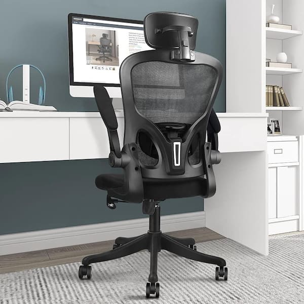 Hoffree Black Faux Leather Executive Office Chair with Lumbar/Height  Adjustment/Footrest/Massage Function/Back Angle Adjustment SKUI17304 - The  Home Depot