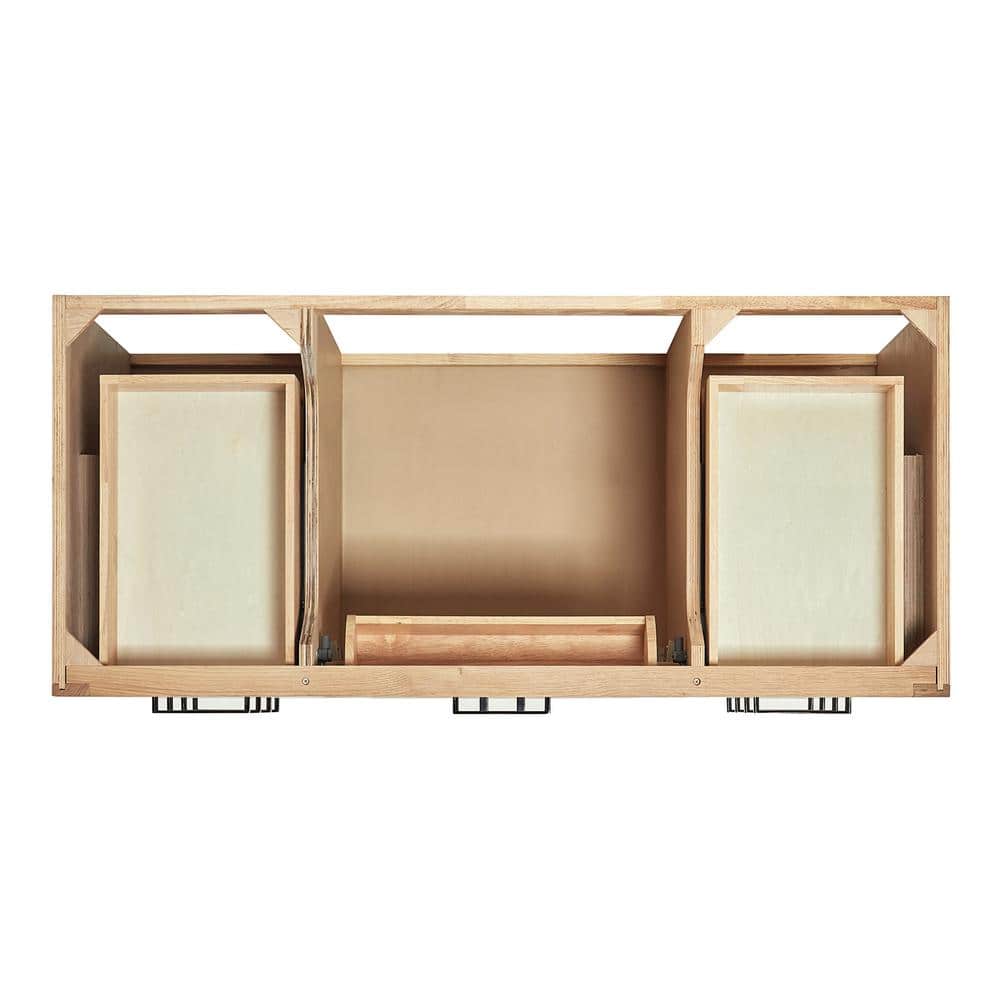 Hepburn 48" Light Brown Oak Bathroom Vanity Base