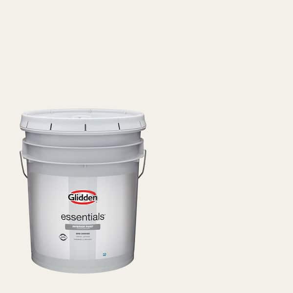 Glidden Essentials 5 gal. PPG0998-1 Cotton Tail Eggshell Interior Paint