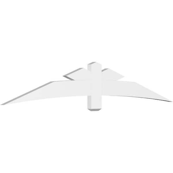 Ekena Millwork Alberta 96 in. W x 16 in. H x 2 in. D Signature Polyurethane Bracket