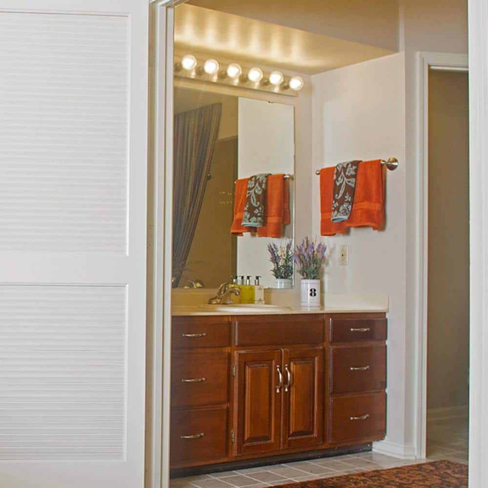 Elegant 6-Light Polished Chrome Vanity Wall Fixture