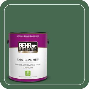BEHR PREMIUM PLUS 1 gal. #M410-7 Perennial Green Flat Low Odor