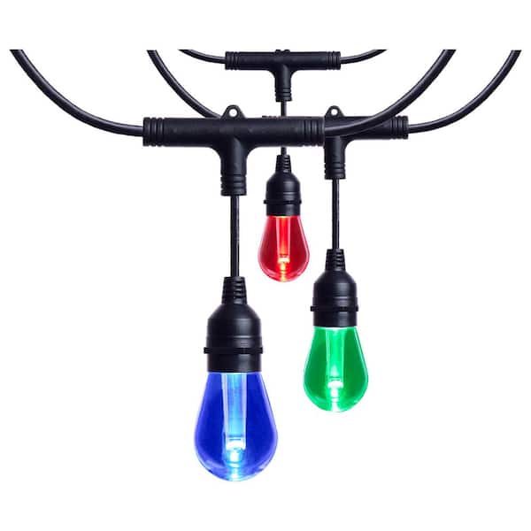 SATCO Starfish 15 Light 48 ft. Indoor/Outdoor Plug-in Integrated