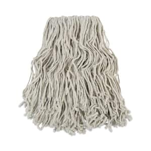 #24 Cotton Banded Mop Head in White (12-Carton)