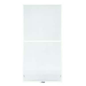 39-7/8 in. x 54-27/32 in. 400 and 200 Series White Aluminum Double-Hung Window TruScene Insect Screen