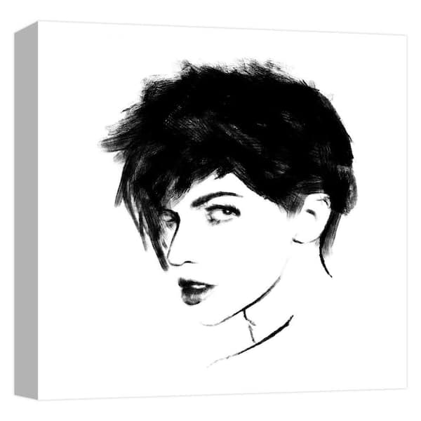 PTM Images Fashion Hairstyle'' Canvas Abstract Wall Art 15 in. x 15 in.