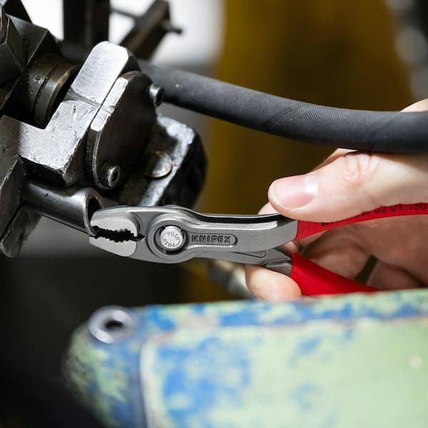 KNIPEX 6 in. Twin Grip Slip Joint Pliers 82 01 150 - The Home Depot