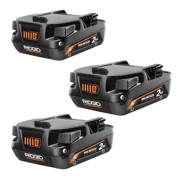 18V 2.0 Ah MAX Output Lithium-Ion Battery (3-Pack)