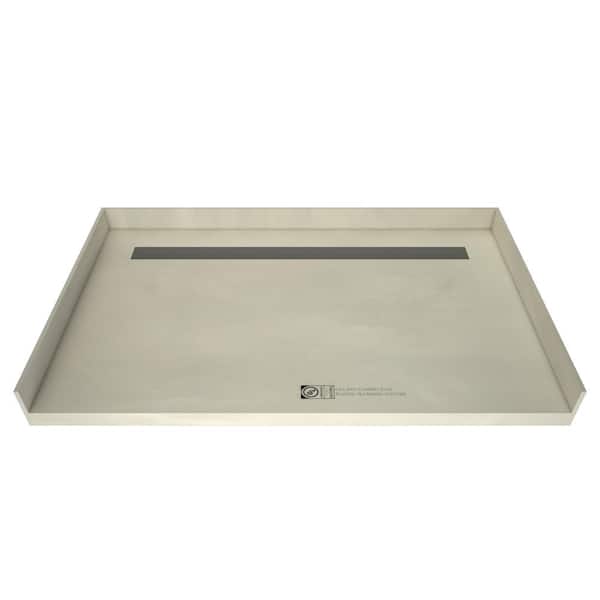 Tile Redi Redi Trench 32 in. x 60 in. Barrier Free Shower Base with Back Drain and Tileable Trench Grate