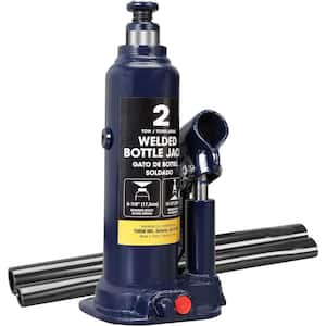 2-Ton Hydraulic Welded Bottle Jack, Blue