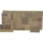 49 in. x 24-1/2 in. Castle Rock Stacked Stone Stonewall Faux Stone Siding Panel
