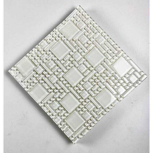 Mosaic Kitchen Glass & Metal 12 x 12 Versailles Mosaic Wall Tile