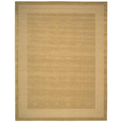 Simply Elegant Sand 8 ft. x 11 ft. Solid Contemporary Area Rug