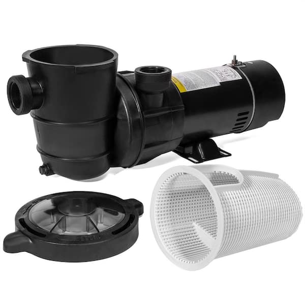 XtremepowerUS 1.5 HP Dual Speed Self-Priming Above-Ground Swimming Pool and 1.5 in. NPT Spa Pump with Strainer Basket