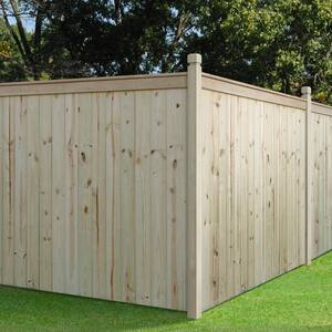 4 in. x 4 in. x 9 ft. Pressure-Treated Pine Chamfered Decorative Fence Post