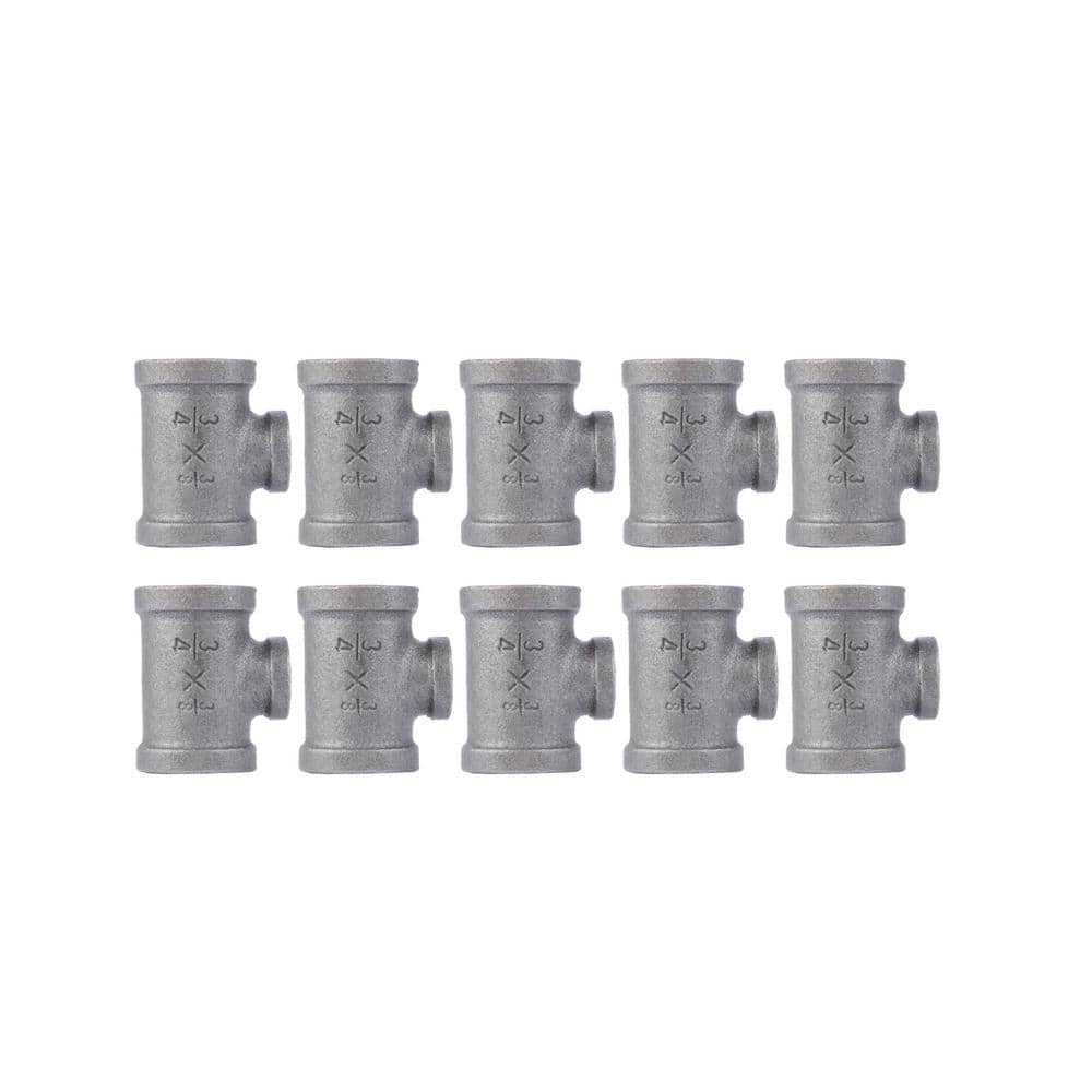 3/4 in. FPT x 3/4 in. FPT x 3/8 in. FPT Black Iron Reducing Tee (10-Pack) price history on PriceWatchPro