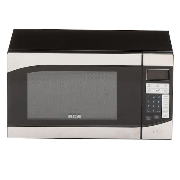 RCA 0.9 cu. ft. Countertop Microwave in Stainless Steel