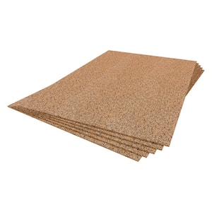 30 sq. ft. 2 ft. Wide x 3 ft. Long x 6 mm Thick Cork Plus Underlayment Sheets (5-Pack)