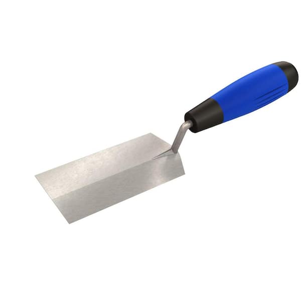 Bon Tool 5 in. x 2 in. Stainless Steel Margin Trowel - Comfort Grip Handle