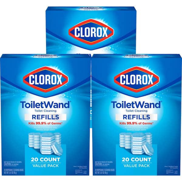 ToiletWand Disinfecting Refills Toilet Bowl Cleaner Disposable Wand Heads (60-Count)