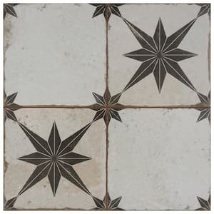 Kings Star Ara Nero 17-5/8 in. x 17-5/8 in. Ceramic Floor and Wall Tile (10.95 sq. ft./Case)