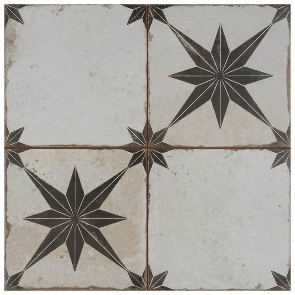 Kings Star Ara Nero 9 in. x 9 in. Ceramic Floor and Wall Take Home Tile Sample price history on PriceWatchPro