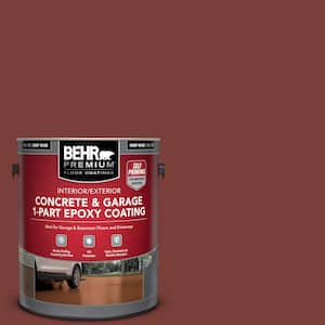 1 gal. #PPU2-02 Red Pepper Self-Priming 1-Part Epoxy Satin Interior/Exterior Concrete and Garage Floor Paint