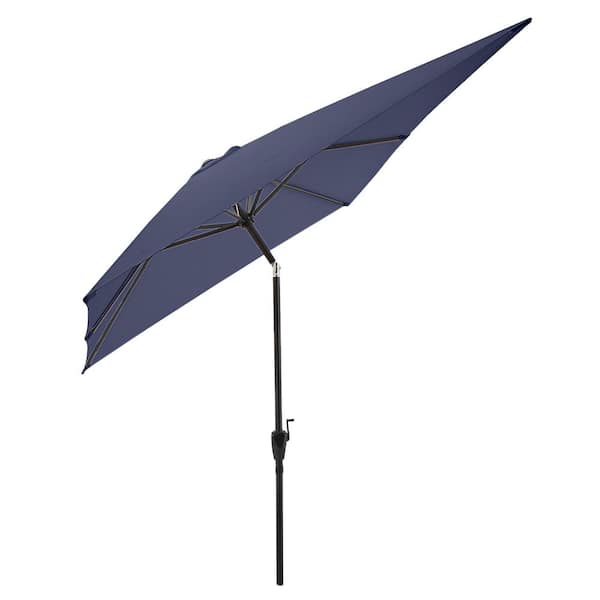 Pure Garden 10 ft. Rectangular Tilt Market Patio Umbrella Pure Garden 10 ft. Rectangular Tilt Market Patio Umbrella