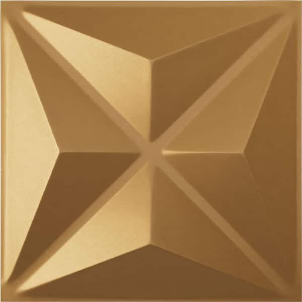 19-5/8"W x 19-5/8"H Haven EnduraWall Decorative 3D Wall Panel, Gold (Covers 2.67 Sq.Ft.)