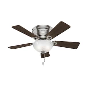 Haskell 42 in. Low Profile Indoor Brushed Nickel Ceiling Fan