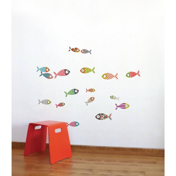 Adzif Little Boats Wall Decals Multicolored 
