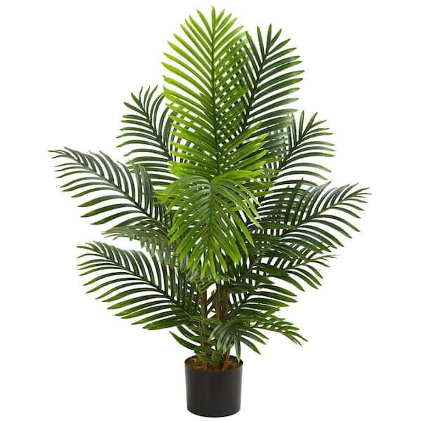 Nearly Natural Indoor 4 ft. Paradise Palm Artificial Tree 5499 - The ...