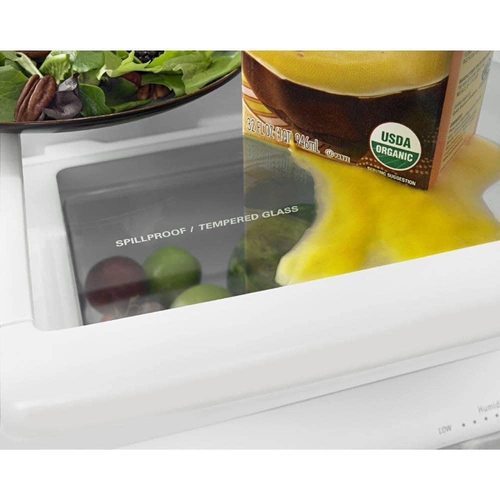 Stainless Steel Bottom-Freezer Refrigerator with Ice Maker