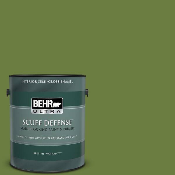BEHR ULTRA 1 gal. #M350-7 Healing Plant Extra Durable Semi-Gloss Enamel Interior Paint & Primer