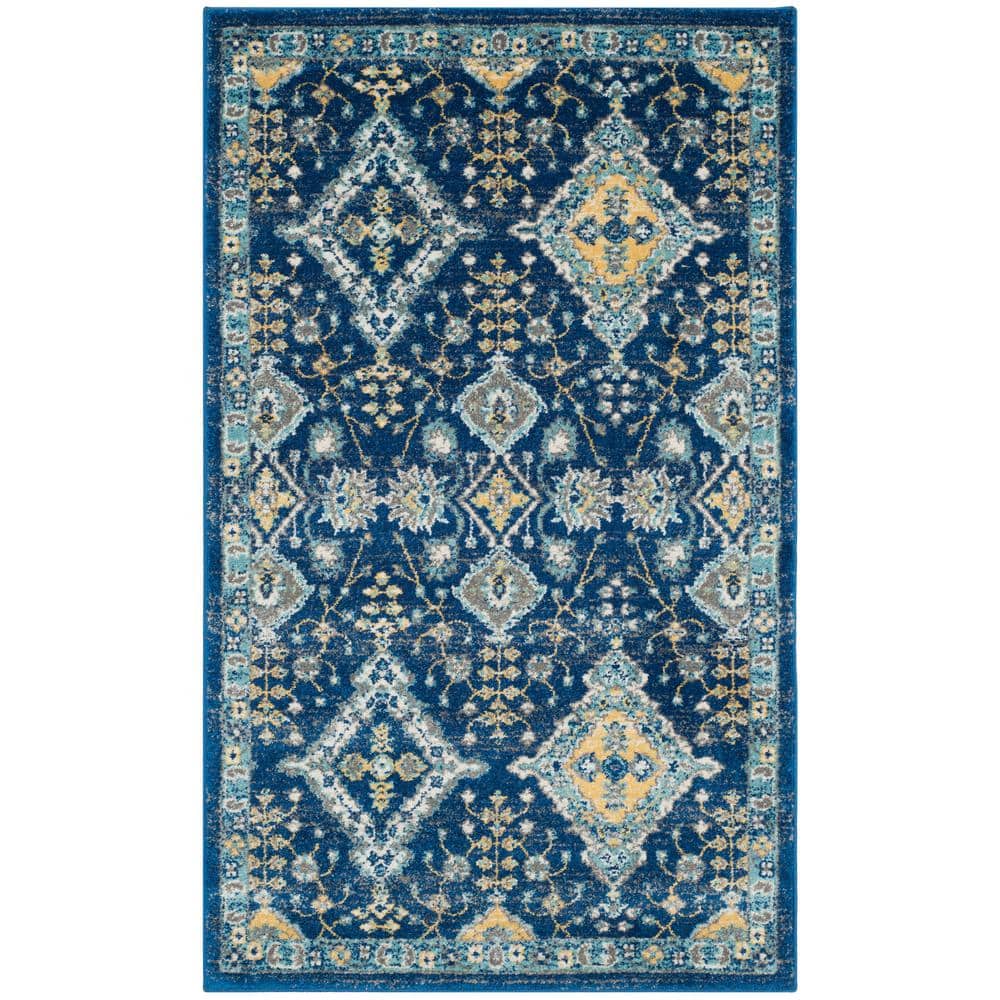 Royal Ivory High Pile Synthetic Rectangular Rug