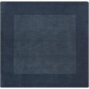 Foxcroft Navy 10 ft. x 10 ft. Indoor Square Area Rug