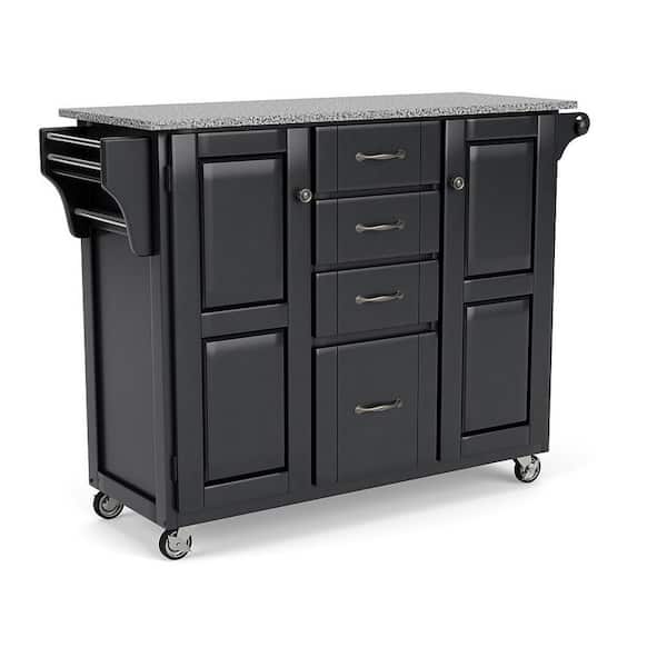 Best Selling Home Decor Gray Mdf Base with Wood Top Rolling Kitchen Cart (17.75-in x 31.5-in x 34.5-in)