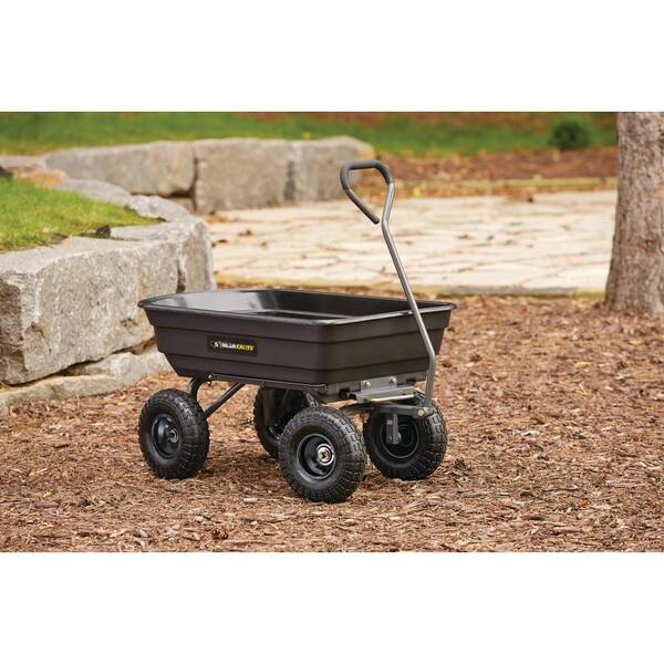 for Gorilla Carts GOR4PS 600-lb Poly Garden Dump Cart with 10 Tires