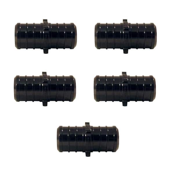 3/4 in. Plastic PEX-B Barb Coupling (5-Pack)