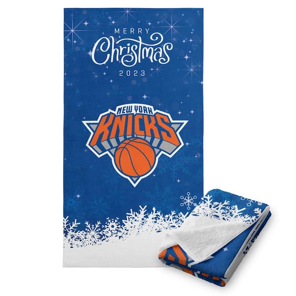 THE NORTHWEST GROUP NBA Christmas 2023 Knicks Cotton/Polyester Blend Printed Graphic Multicolor Beach Towel