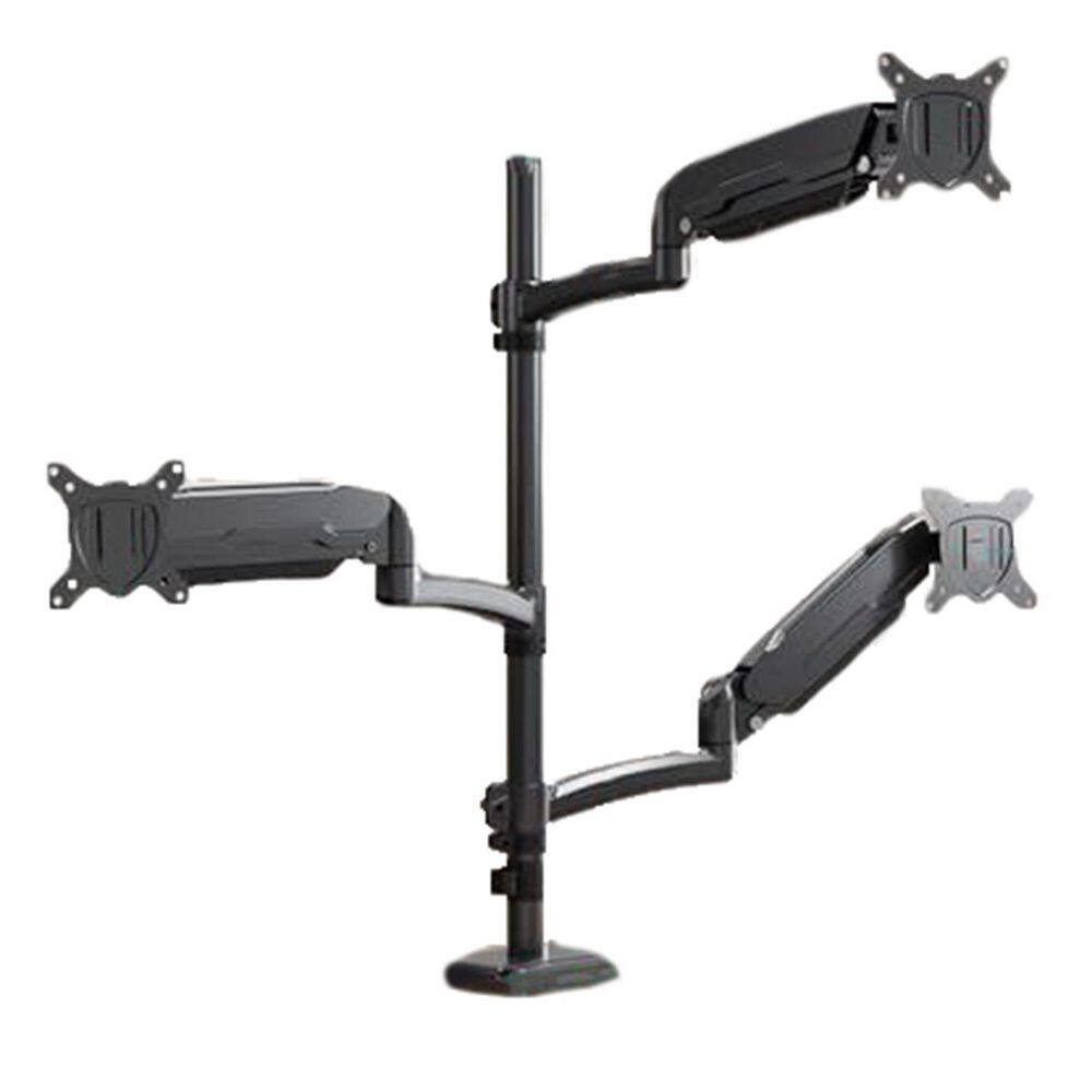 Triple Monitor Desk Mount Adjustable Gas Spring Arm for 13-32 in. Screens Tilt Swivel Rotation VESA 3 Pack price history on PriceWatchPro