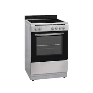 24 in. Freestanding Electric Cooking Range with Convection Oven in Stainless