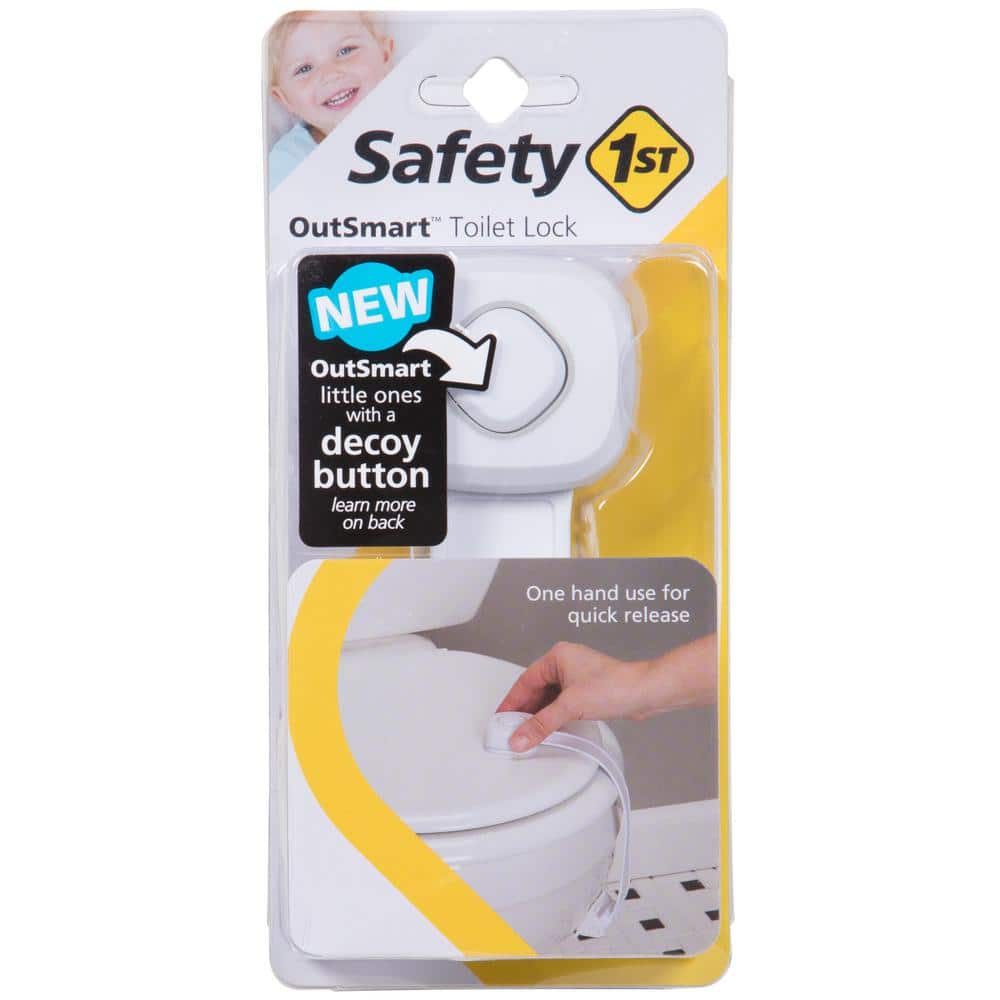 Safety 1st 2 Pack Easy Grip Toilet Lock One Handed for Quick Release 72310 