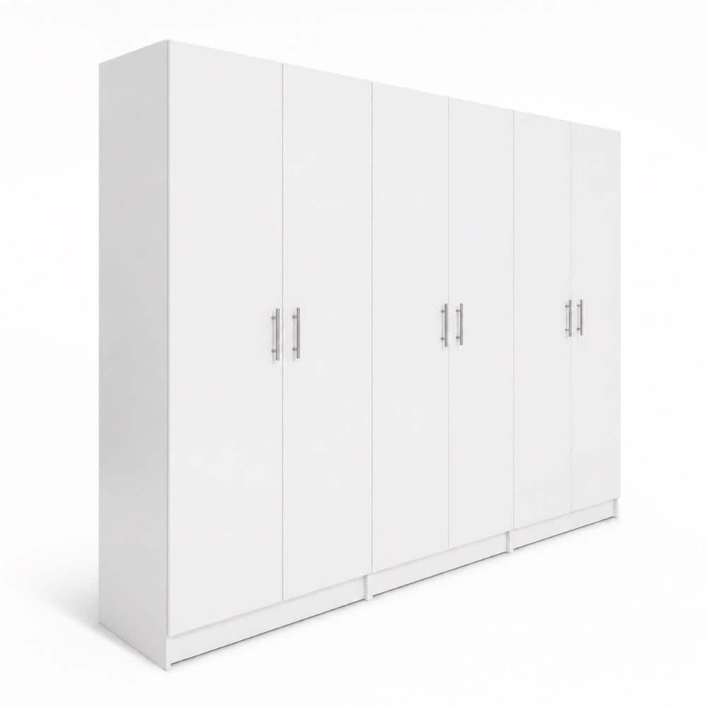 Modex White Multi-Purpose Utility Storage Cabinet (3-Piece Set) price history on PriceWatchPro