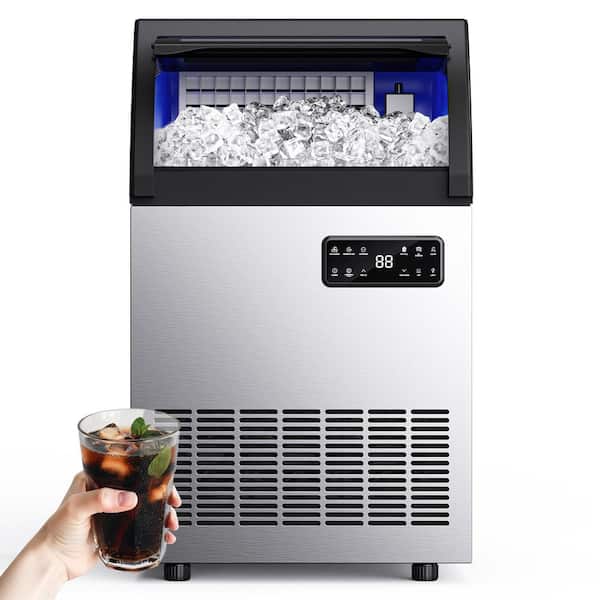 19 in. 200 lb/24H Full Ice Sizes Commercial Ice Maker in Stainless Steel, Quiet operation, Auto-Cleaning, NSF certified
